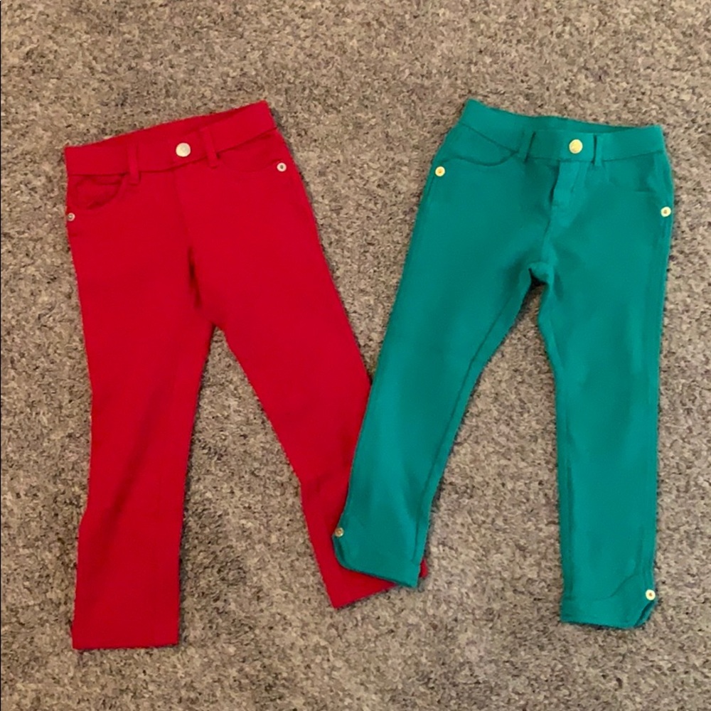 Two Pairs of Red and Green Pants❤️💚